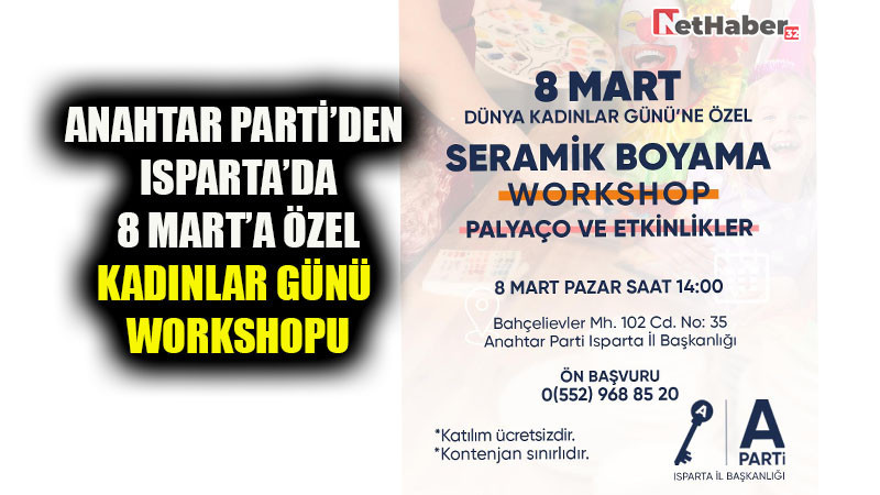 ANAHTAR PARTİ'DEN ISPARTA'DA 8 MART'A ÖZEL KADINLAR GÜNÜ