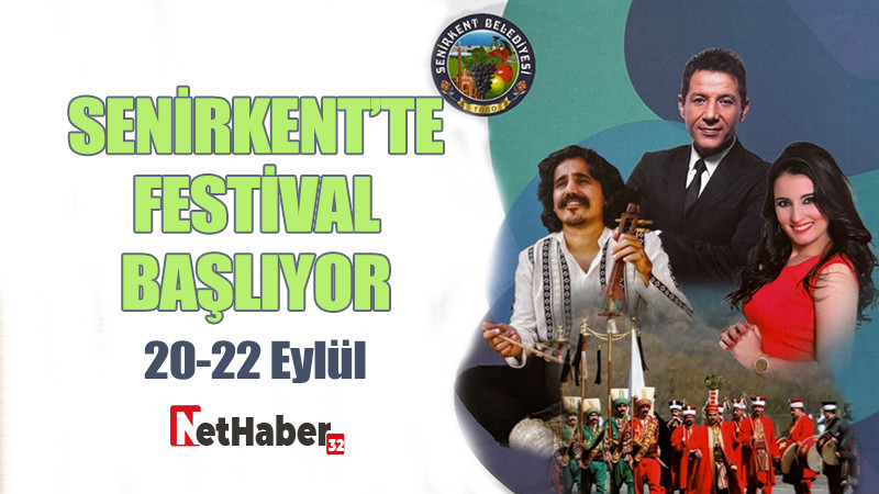 Senirkent Kültür Sanat ve Üzüm Festivali 20-22 Eylül’de