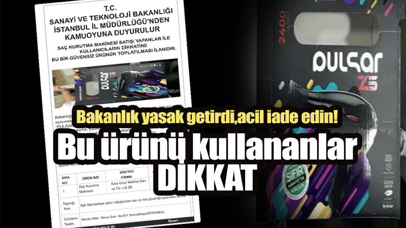 Bu ürünü kullananlar dikkat!