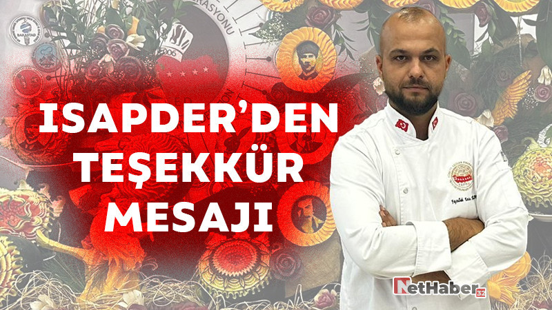 ISAPDER'den Teşekkür Mesajı