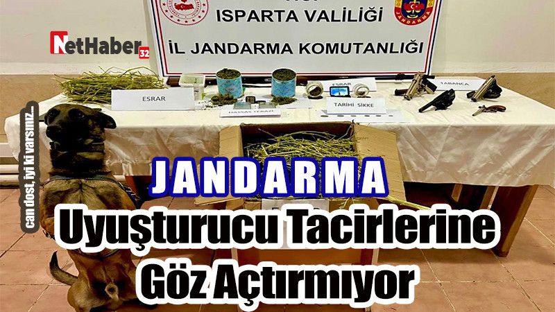 Jandarna uyuşturucu tacirlerine göz açtırmıyor