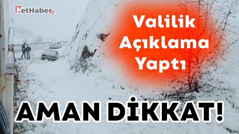 Valilik Açıklama Yaptı: Aman Dikkat! 