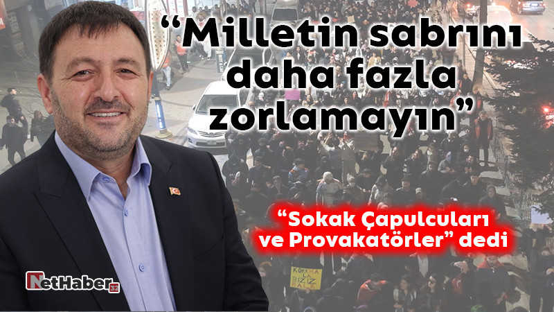 Zabun'dan eylemcilere sert ifadeler