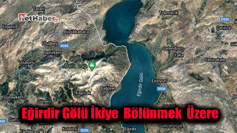 Eğirdir Gölü İkiye Bölünmek Üzere! Kuraklık ve Kirlilik Alarm Veriyor
