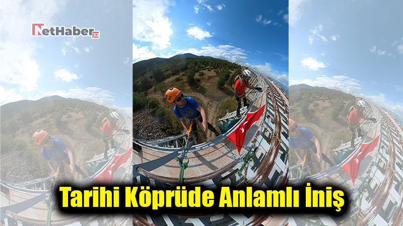 Tarihi Köprüde Anlamlı İniş: Isparta Yeşilay’dan Madde Bağımlılığına Karşı Sporla Farkındalık