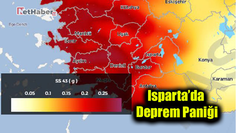 Isparta’da Deprem Paniği