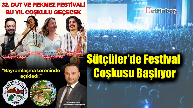 Sütçüler’de Festival Coşkusu Başlıyor