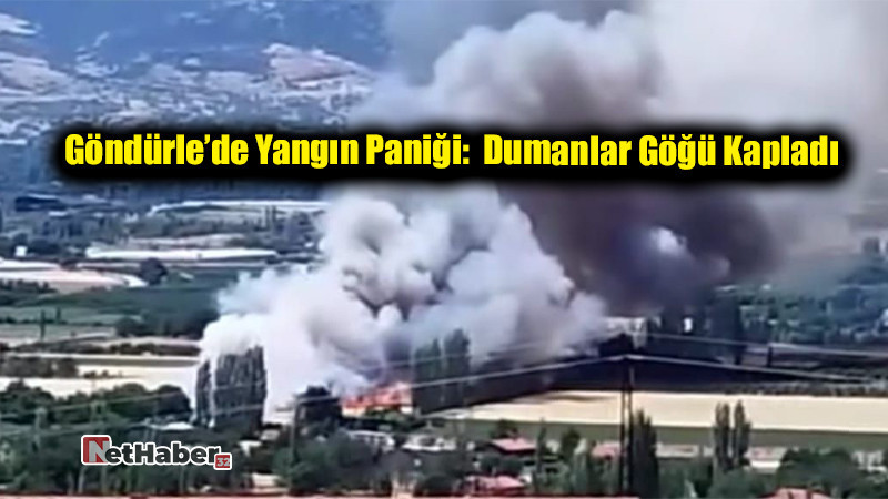 Göndürle’de Yangın Paniği: Dumanlar Göğü Kapladı