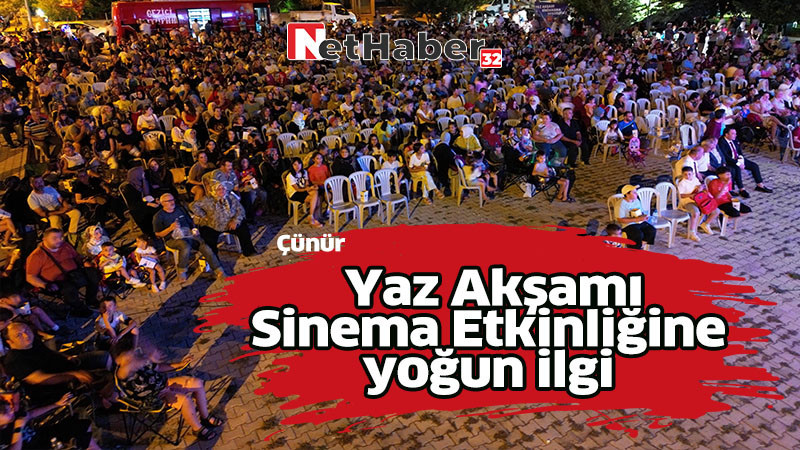  Yaz Akşamı Sinema Etkinliğine yoğun ilgi