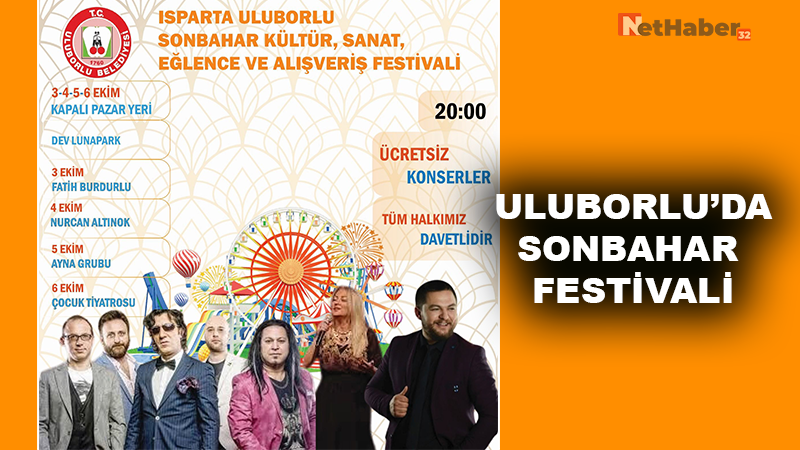 Uluborlu’da Sonbahar Festivali Başlıyor