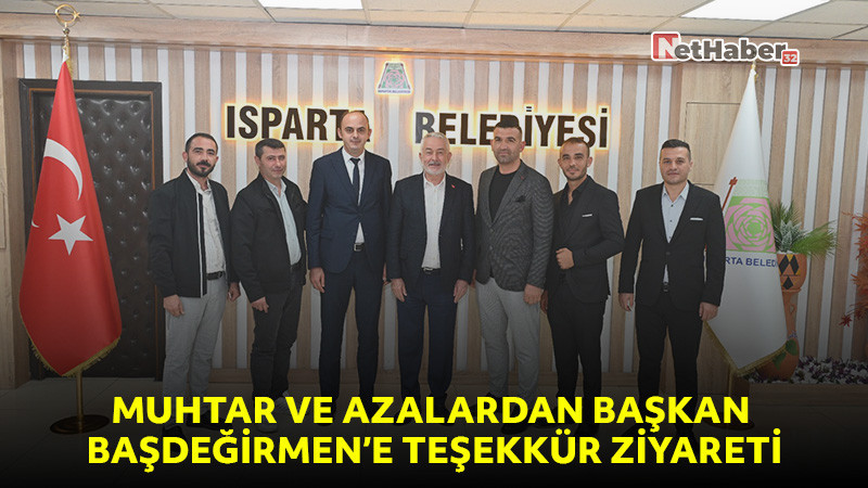 Muhtar ve Azalardan Başkan Başdeğirmen’e Teşekkür Ziyareti