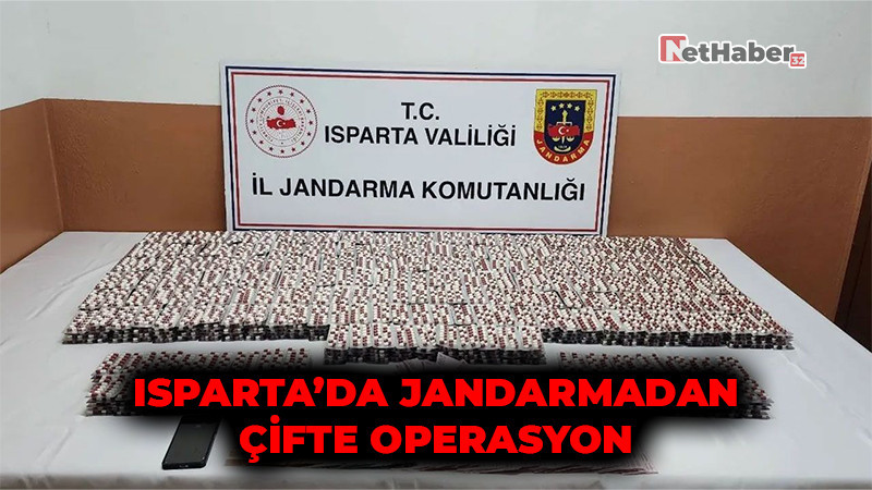 Isparta’da Jandarmadan Çifte Operasyon: Binlerce Uyuşturucu Hap Ele Geçirildi, 2 Tutuklama