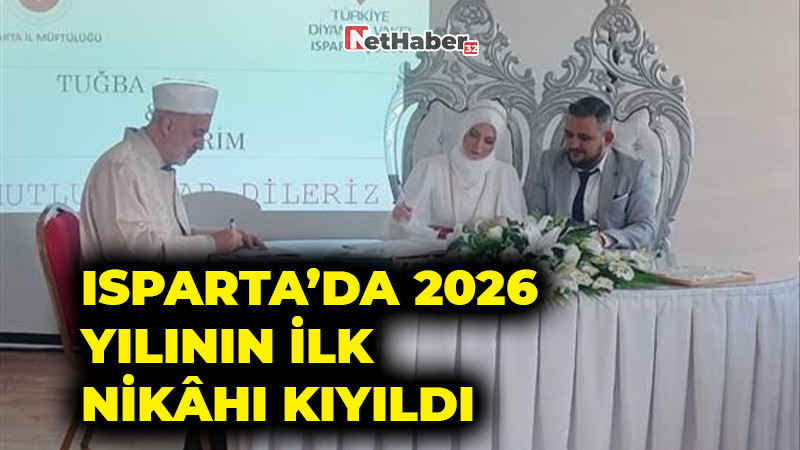 Isparta’da 2026 Yılının İlk Nikâhı Müftülükte Kıyıldı