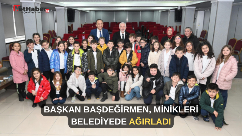 BAŞKAN BAŞDEĞİRMEN, MİNİKLERİ BELEDİYEDE AĞIRLADI