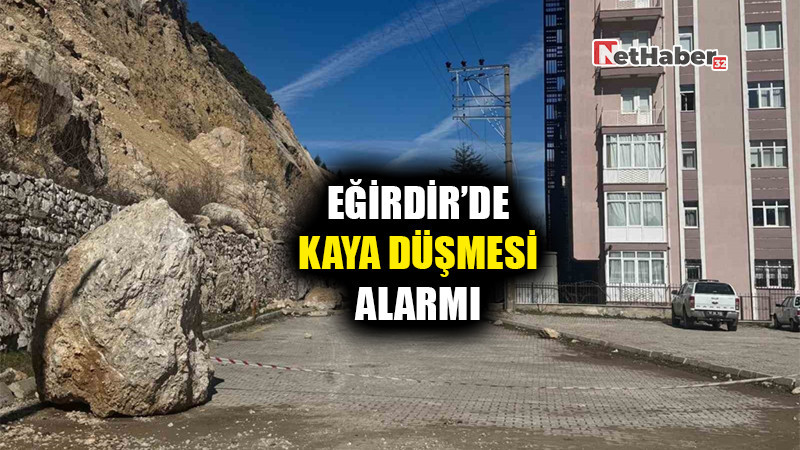 Eğirdir’de Kaya Düşmesi Alarmı: AFAD Sahada İnceleme Yaptı