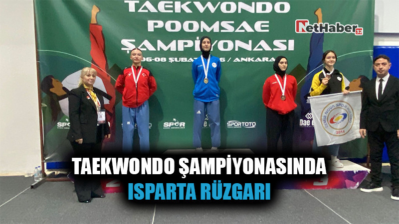 Taekwondo Şampiyonasında Isparta Rüzgarı