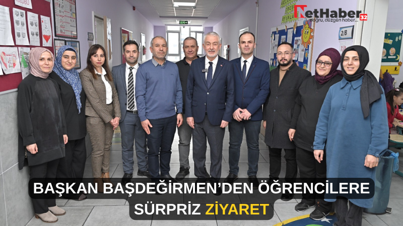 BAŞKAN BAŞDEĞİRMEN’DEN ÖĞRENCİLERE SÜRPRİZ ZİYARET