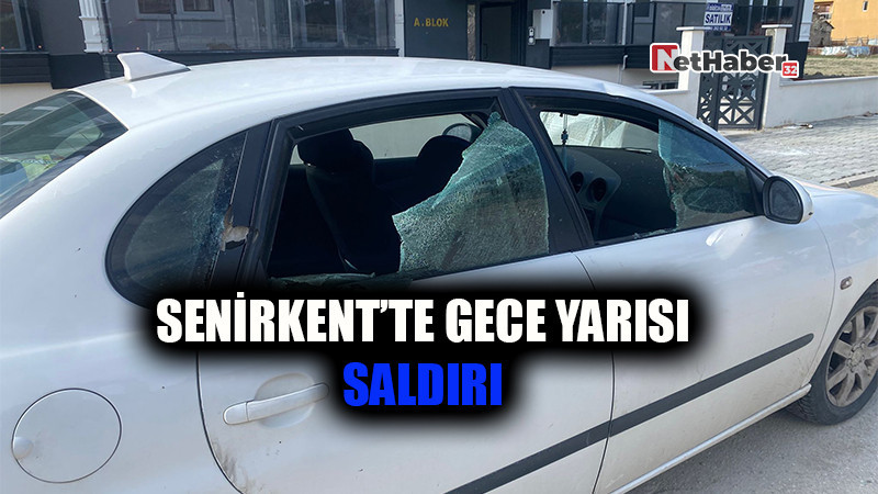 SENİRKENT’TE GECE YARISI SALDIRI: ARAÇ KULLANILAMAZ HALE GETİRİLDİ 