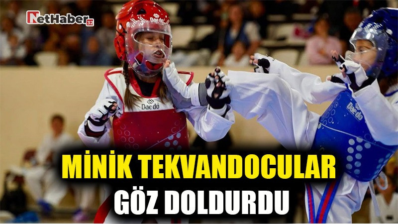 MİNİK TEKVANDOCULAR GÖZ DOLDURDU