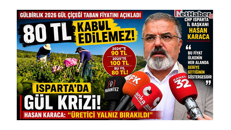 ISPARTA'DA GÜL KRİZİ:80 TL KABUL EDİLEMEZ!