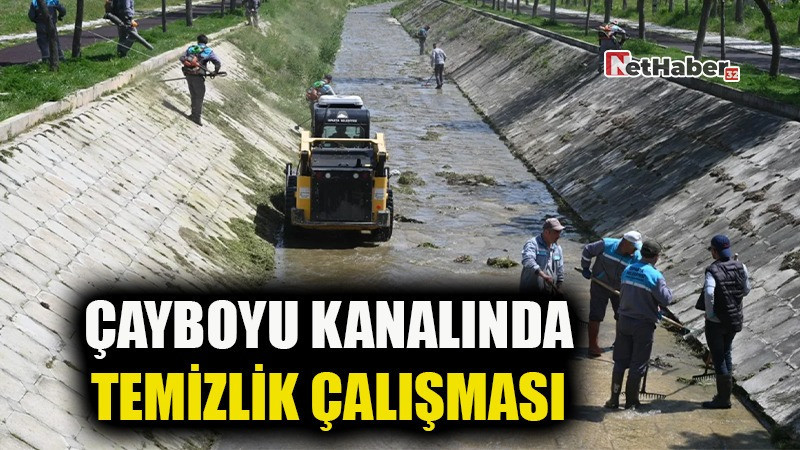 Çayboyu Kanalında Temizlik Çalışması