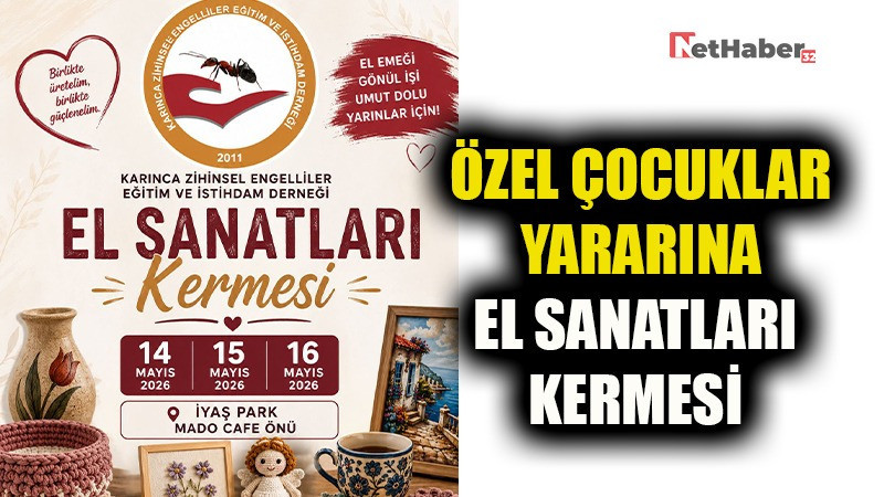 Özel Çocuklar Yararına El Sanatları Kermesi