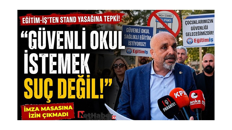 EĞİTİM-İŞ’TEN STANT TEPKİSİ