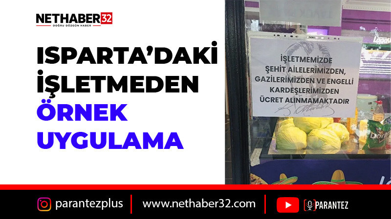 Isparta'daki işletmeden örnek uygulama