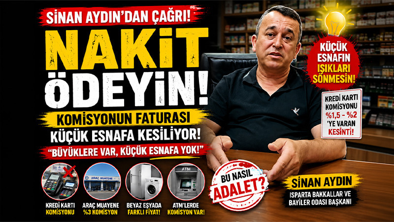 Sinan Aydın'dan Küçük Esnaf İçin Nakit Ödeme Çağrısı: 