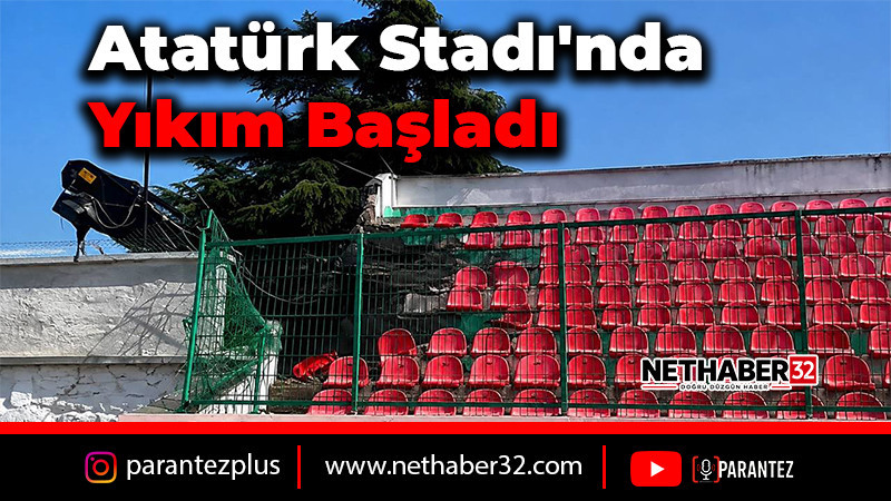 Atatürk Stadı'nda Yıkım Başladı