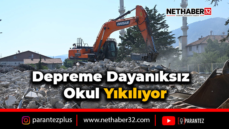 Ayazmana Mahallesi’ne depreme dayanıksız olan Özel Eğitim Uygulama Okulu yıkılıyor