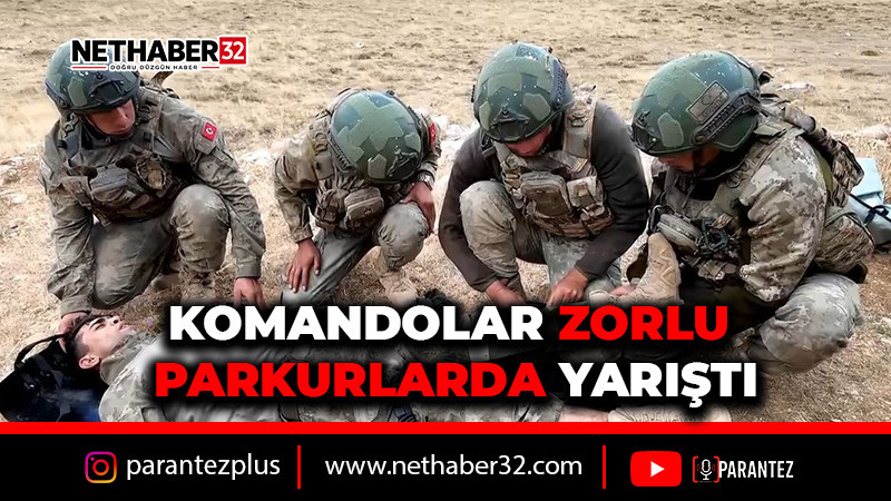 KOMANDOLAR ZORLU PARKURLARDA YARIŞTI