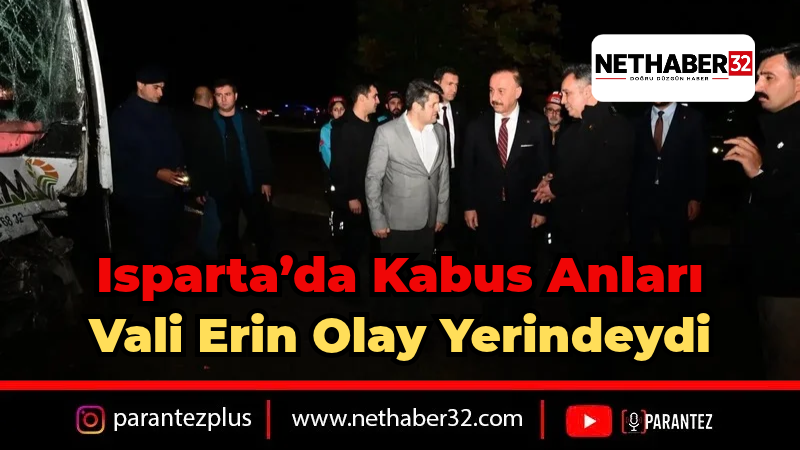 Isparta'da Tarım İşçilerini Taşıyan Midibüs TIR’a Çarptı: 17 Yaralı