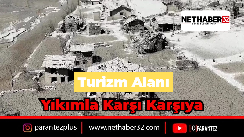 Sütçüler'de Sular Çekildi Taş Evler Ortaya Çıktı: Yıkım mı Turizm mi?
