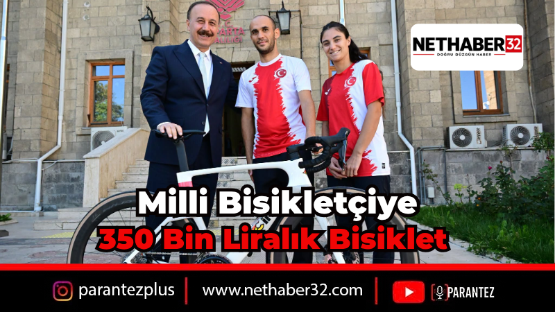 Millî Bisikletçi Ali Korkmaz'a 350 Bin TL'lik Destek