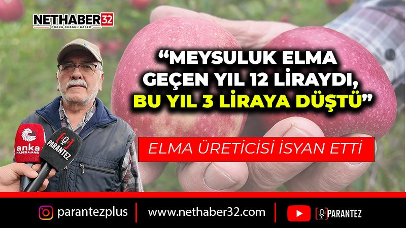 Isparta'da Elma Üreticileri Fiyat Krizinde